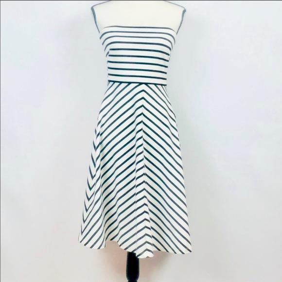 The Limited Dresses & Skirts - Limited A-Line Striped Strapless Dress
